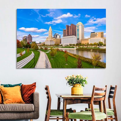Columbus Skyline Wall Art