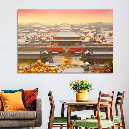 Forbidden City Gateway at Golden Hour Wall Art