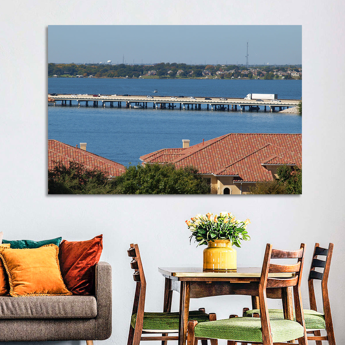 Lake Ray Hubbard Bridge View Wall Art