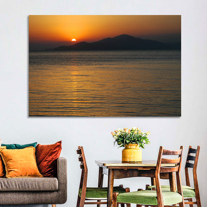 Lake Sevan Sunset Reflection Wall Art