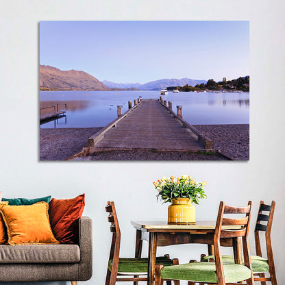 Wanaka Pier at Twilight Wall Art