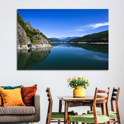 Calm Mountain Lake Reflection Wall Art