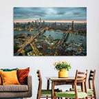 New York Twilight Cityscape Wall Art