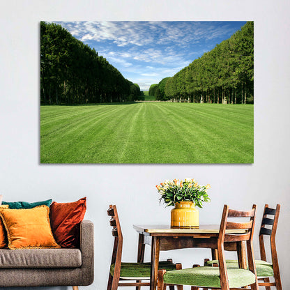 Tree-lined Manicured Lawn Wall Art