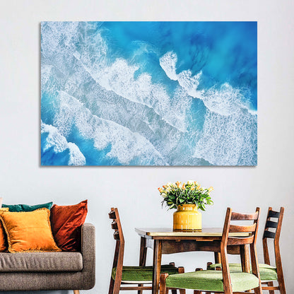 Aerial Turquoise Waves Wall Art