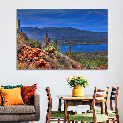 Roosevelt Lake Saguaro Vista Wall Art