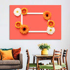 Handwritten Gerbera Greeting Wall Art