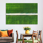 Aerial Irrigation Canal View Wall Art