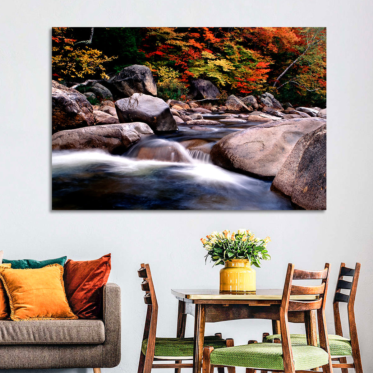 New Hampshire Autumn Stream Wall Art