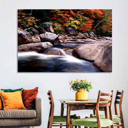 New Hampshire Autumn Stream Wall Art