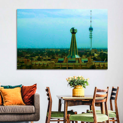 Baghdad Clock Tower Cityscape Wall Art