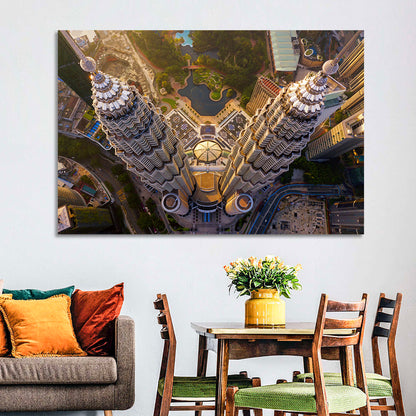 Petronas Twin Towers Kuala Lumpur Golden Hour Wall Art