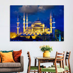 Sultanahmet Camii at Twilight Wall Art