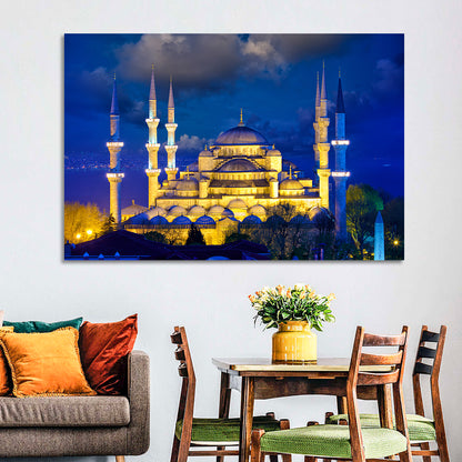 Sultanahmet Camii at Twilight Wall Art