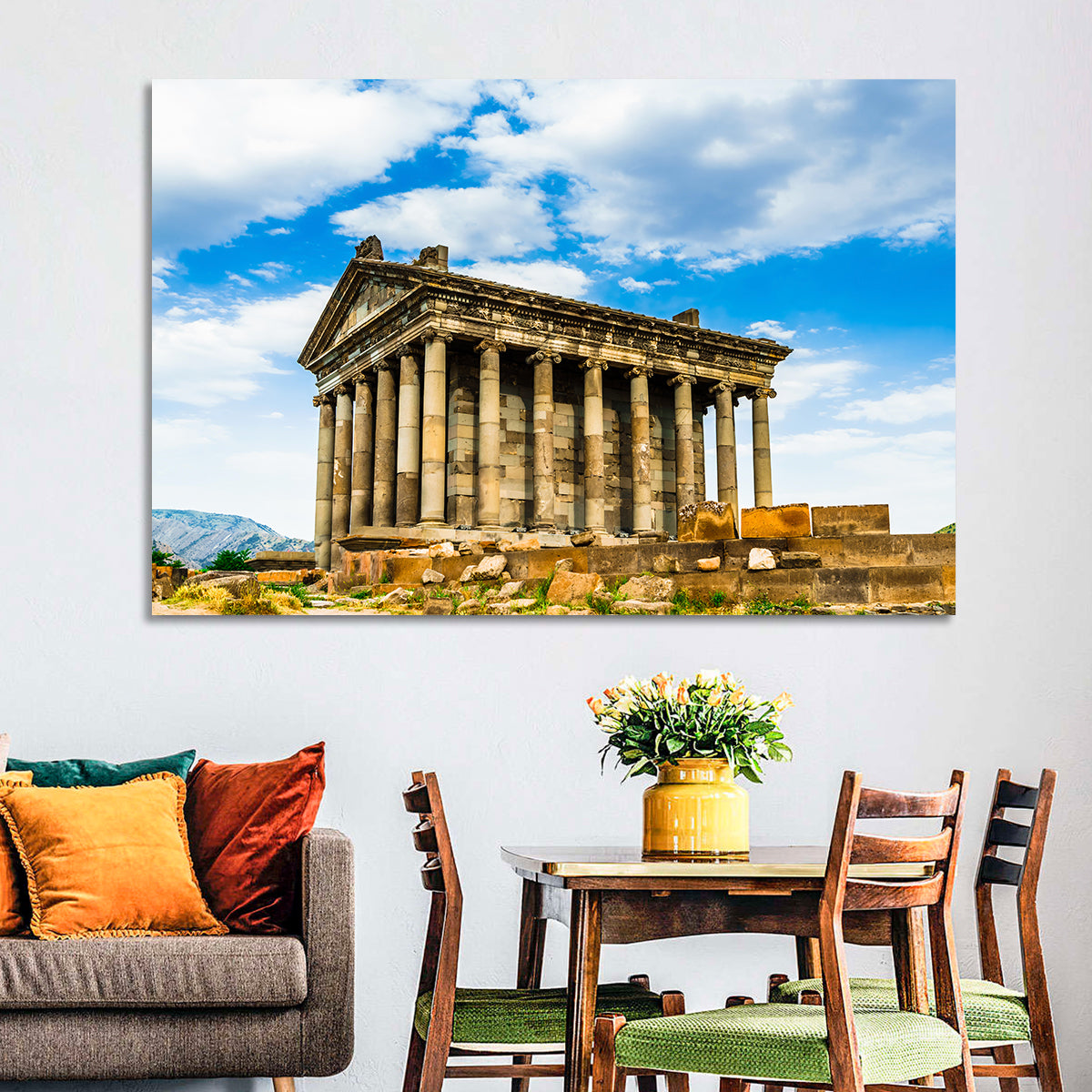 Temple of Garni Vintage Landscape Wall Art