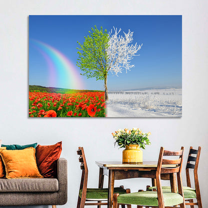 Seasonal Split Landscape Wall Art