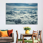 Aerial View Above Clouds Wall Art