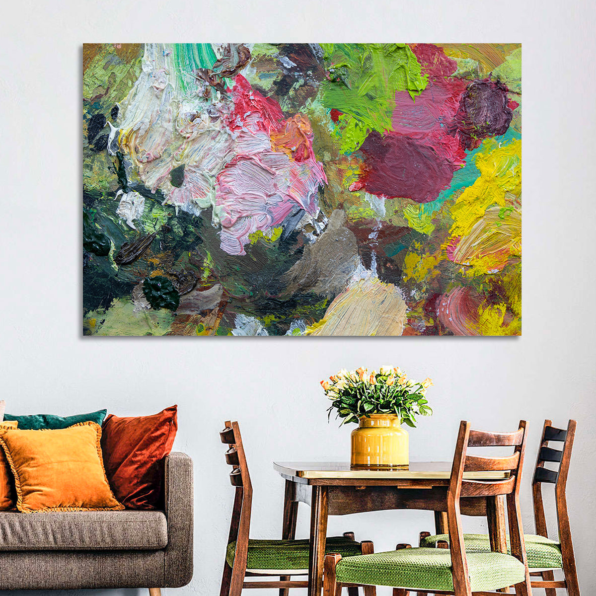 Hand Drawn Abstract Palette Wall Art
