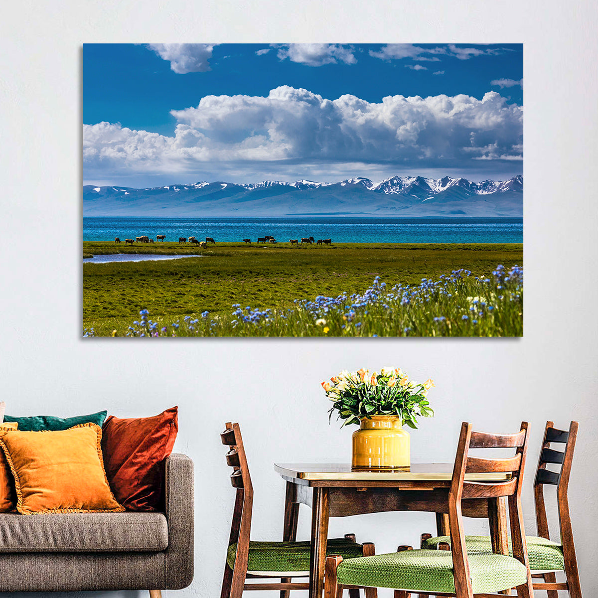 Song Kol Lakescape Wall Art