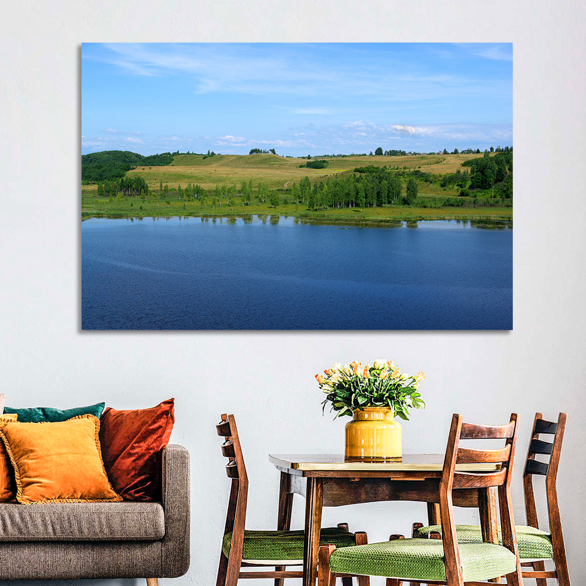 Pskov Lake Landscape Wall Art