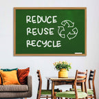 Reduce Reuse Recycle Chalkboard Wall Art