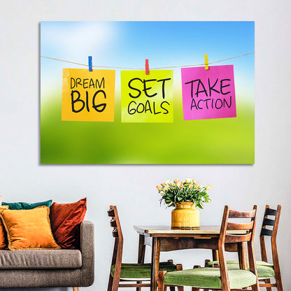 Dream Big Sticky Note Trio Wall Art
