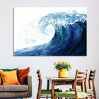 Watercolor Cresting Wave Wall Art