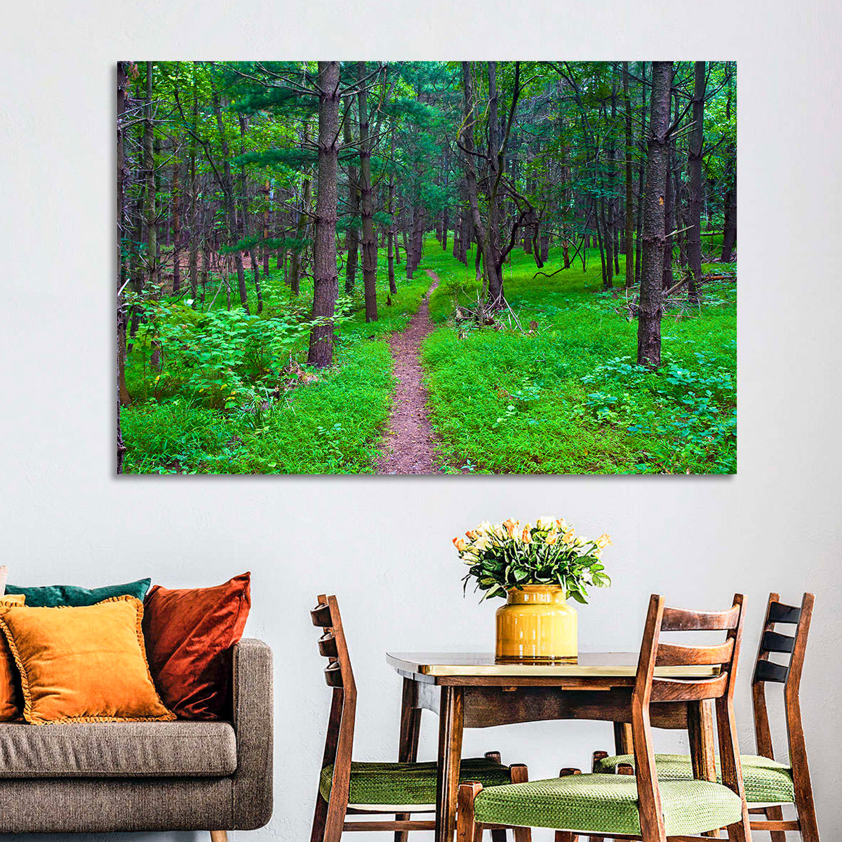 Lush Virginia Forest Trail Wall Art