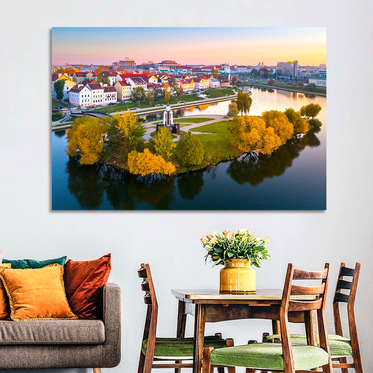 Minsk Island of Tears Golden Dusk Wall Art