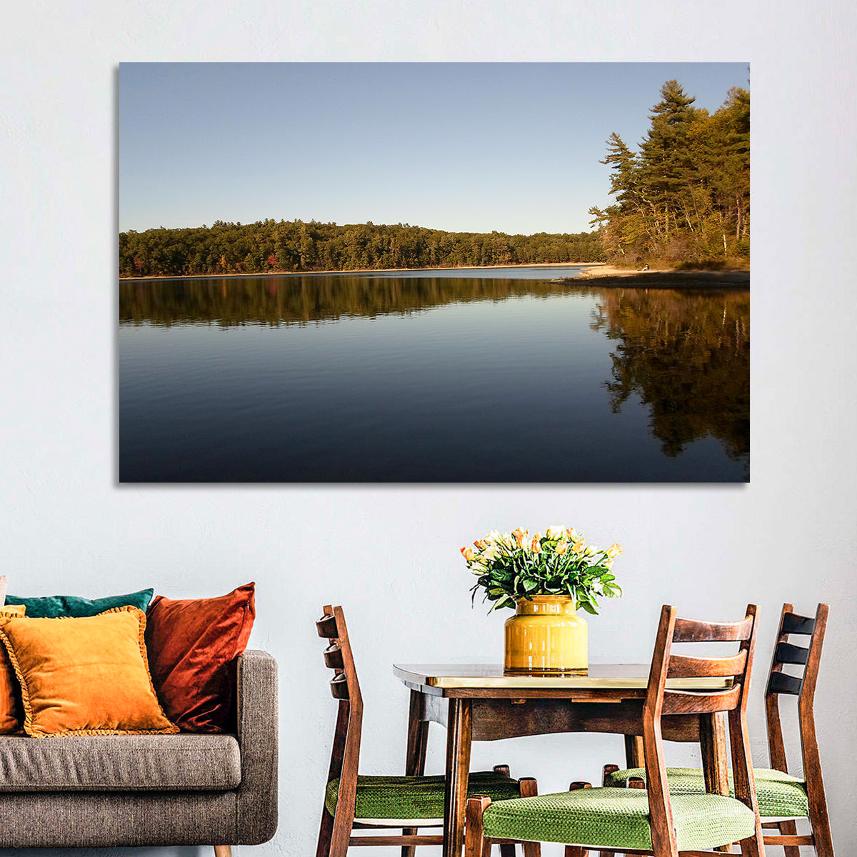 Walden Pond Reflection Wall Art