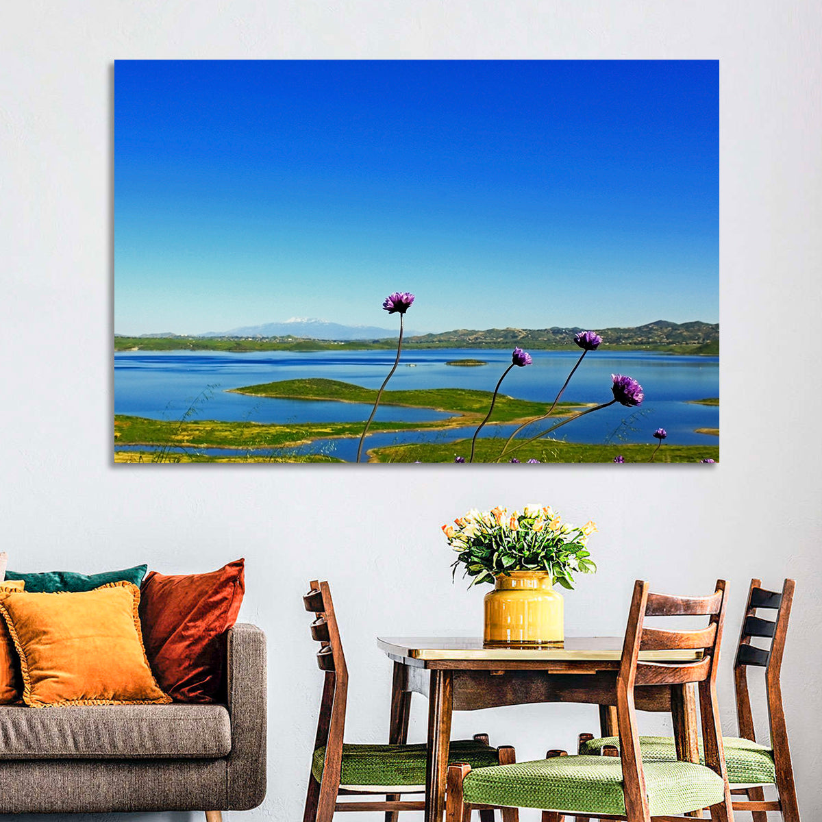 Lake Mathews Wildflower View Wall Art
