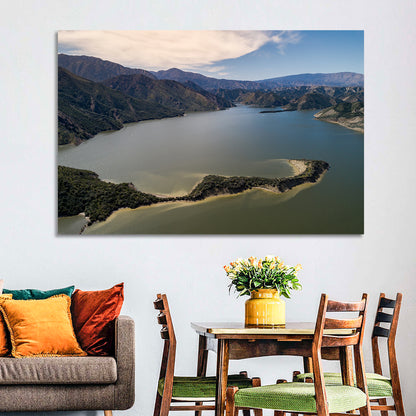 Pyramid Lake Aerial View Wall Art