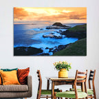 Phillip Island Cliffs at Sunset Wall Art