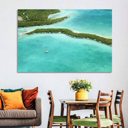 Turquoise Bahamas Islands Wall Art