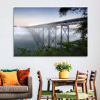 New River Gorge Bridge at Dawn Wall Art