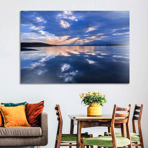 Cloudy Summer Lake Wall Art