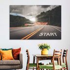 Start of a Journey, Sunrise Road Wall Art