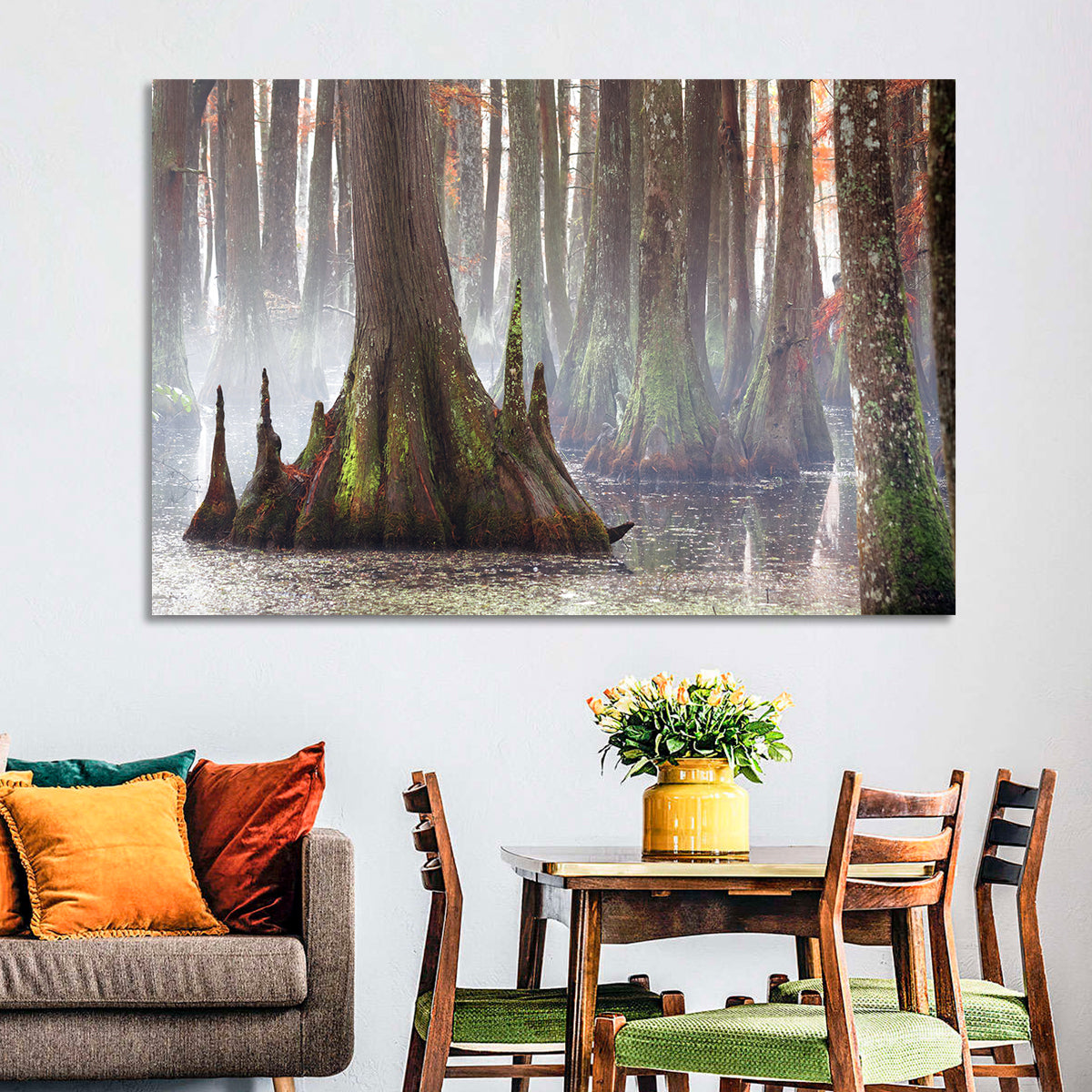Chicot State Park Morning Fog Wall Art