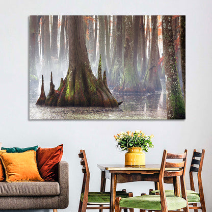 Chicot State Park Morning Fog Wall Art