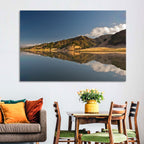 Uvas Reservoir Morning Reflection Wall Art