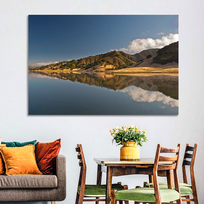 Uvas Reservoir Morning Reflection Wall Art
