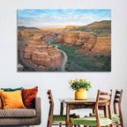 Charyn Canyon at Golden Hour Wall Art