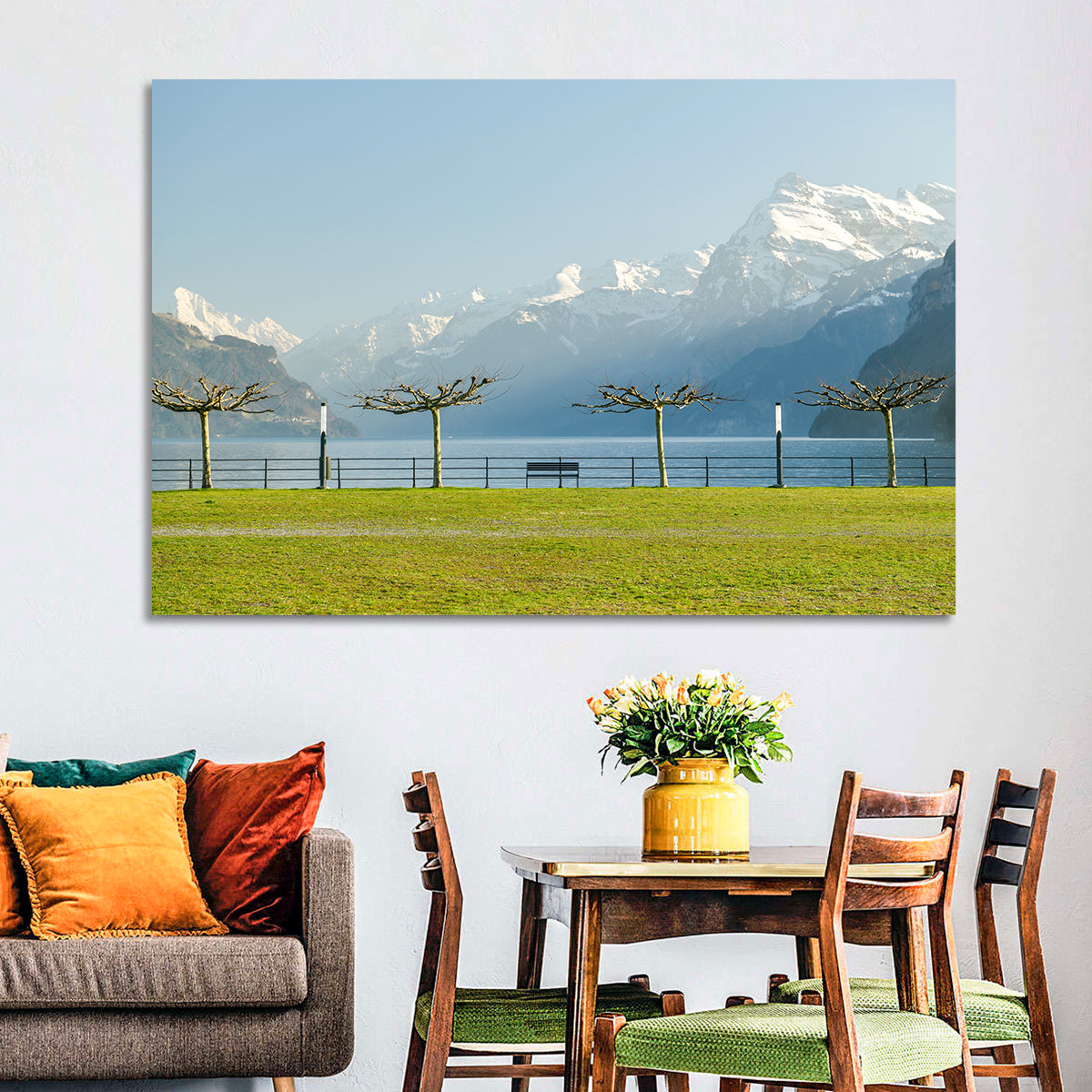 Lake Lucerne Landscape Wall Art