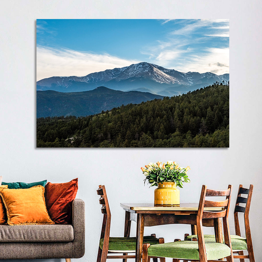 Pikes Peak Mountain Landscape Wall Art