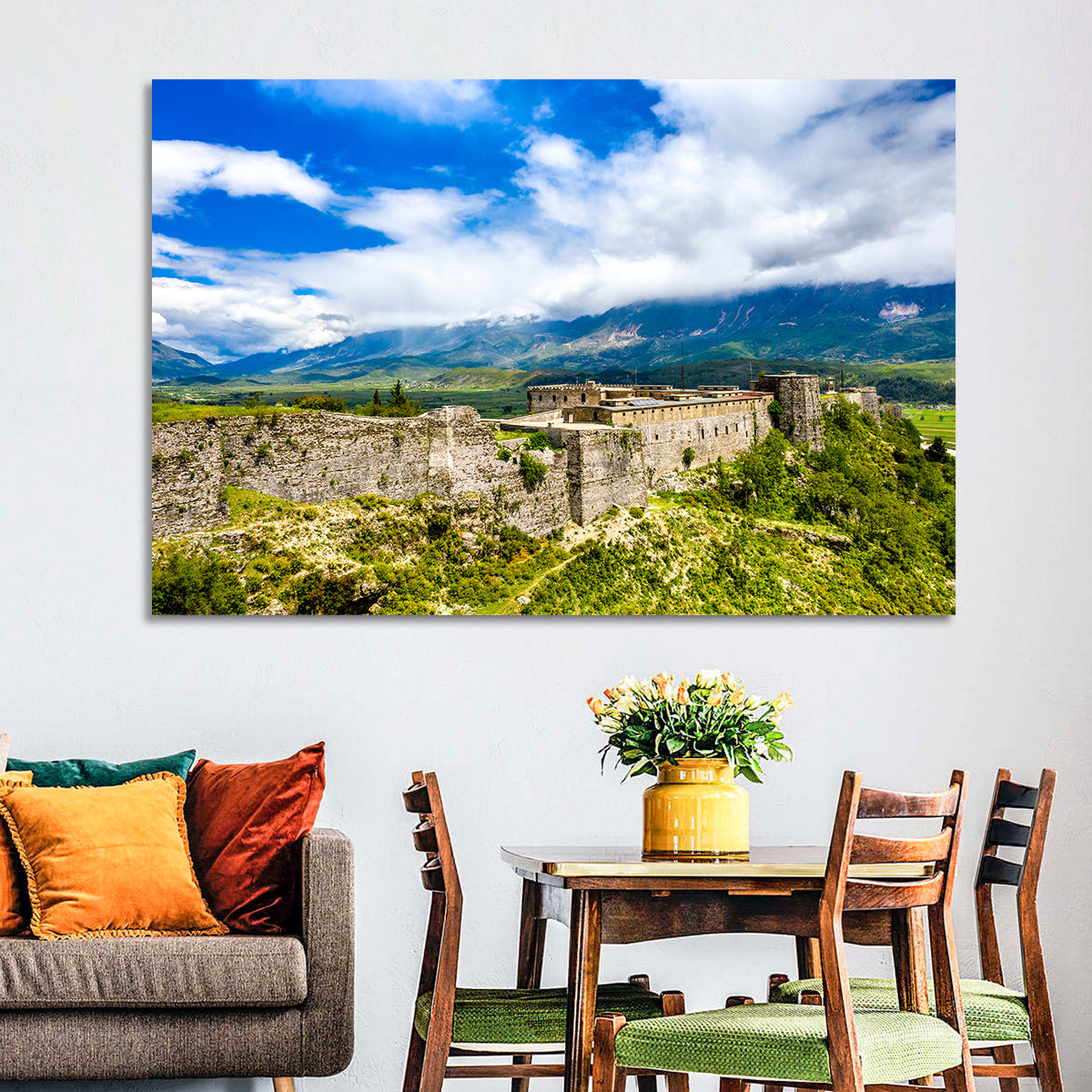 Gjirokastër Fortress Over Drino Valley Wall Art