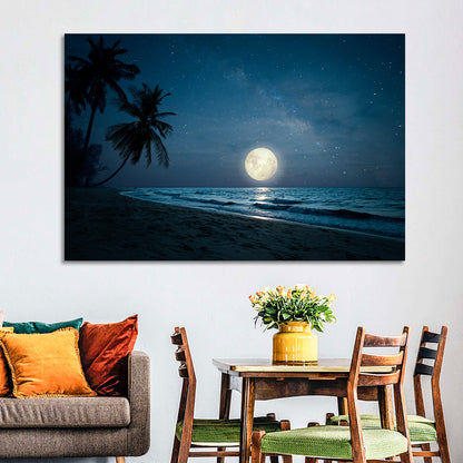 Palm Beach Moonset Wall Art