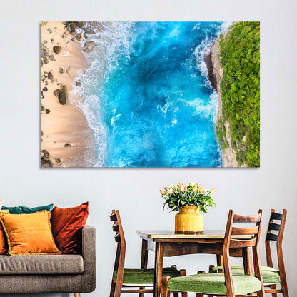 Aerial Sea Beach Wall Art