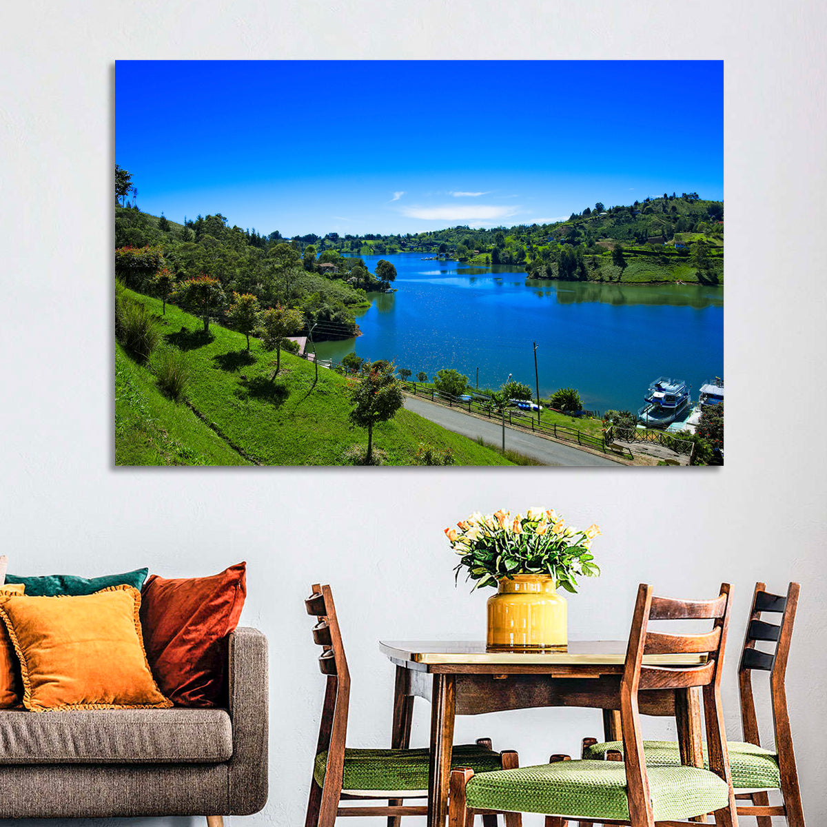 Santa Fe De Antioquia Lake View Wall Art