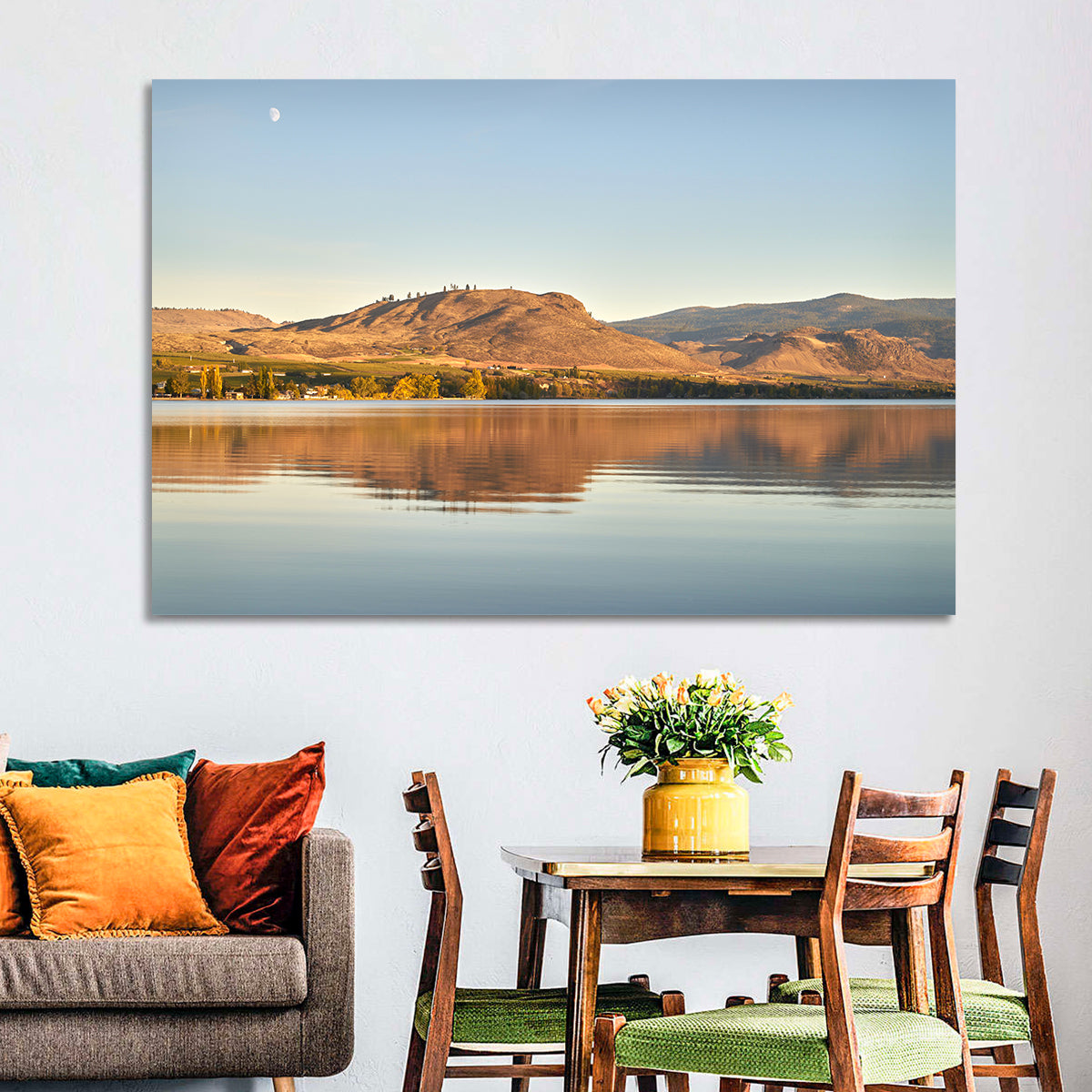 Osoyoos Lake Moonlit Reflection Wall Art