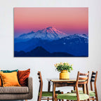 Mount Baker Alpenglow Wall Art
